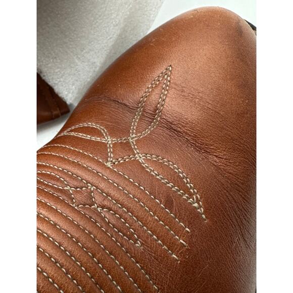 Tony Lama 6084 Brown Marble Leather Western Cowboy Boot Size 6 D Men  / Woman 8 - Picture 6 of 16